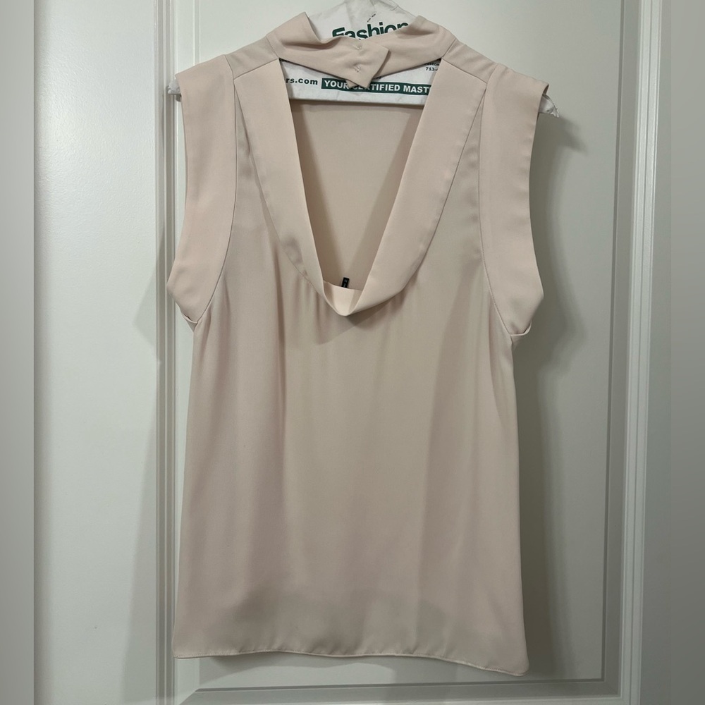 Marciano Blouse Women's Pink Beige Sleeveless Top XS Lightweight (0229)